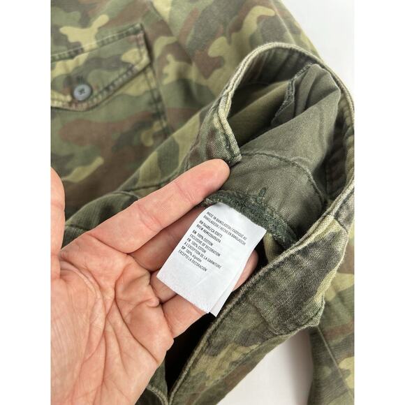 Vtg Y2K American Eagle Women's Camo Embroidered Nah Jacket Size L Broken Heart - Picture 8 of 12